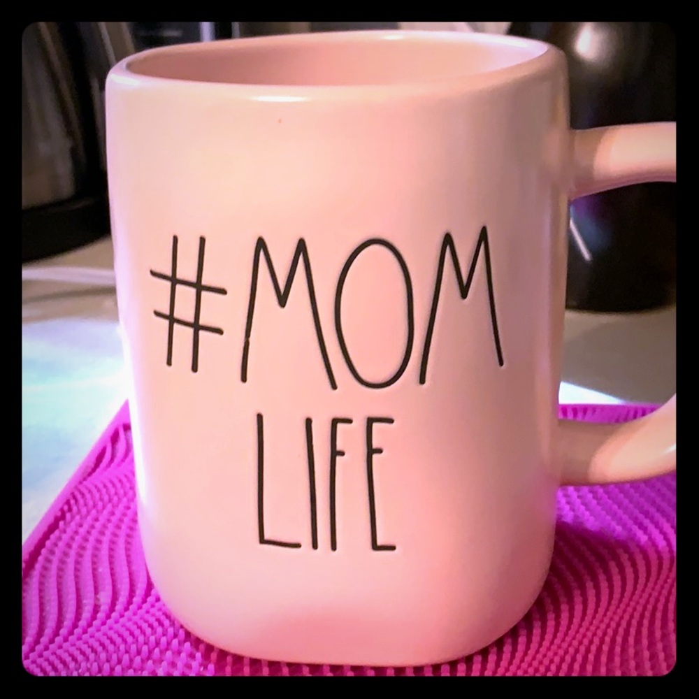 #momlife pink mug brand new